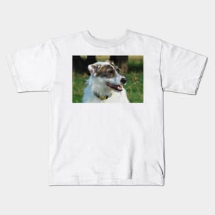 Harry the rescue crossbreed dog out on a walk Kids T-Shirt